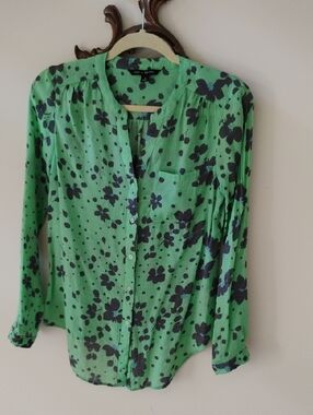 Zac & Rachel Green Floral Button-Down Shirt